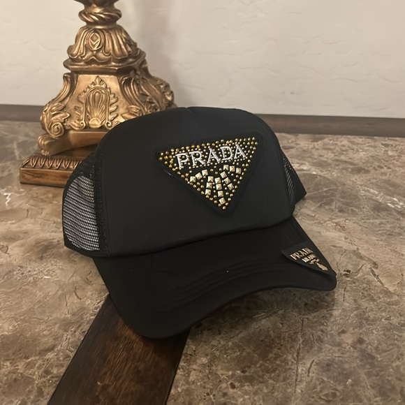 Prada studded hat black gold - Picture 2 of 5